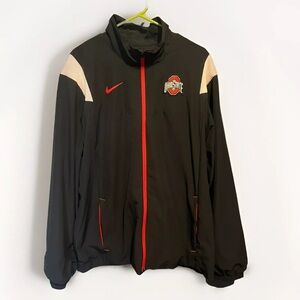 Nike Black Ohio State Buckeyes Woven Full-Zip Jacket/Windbreaker Men’s Large